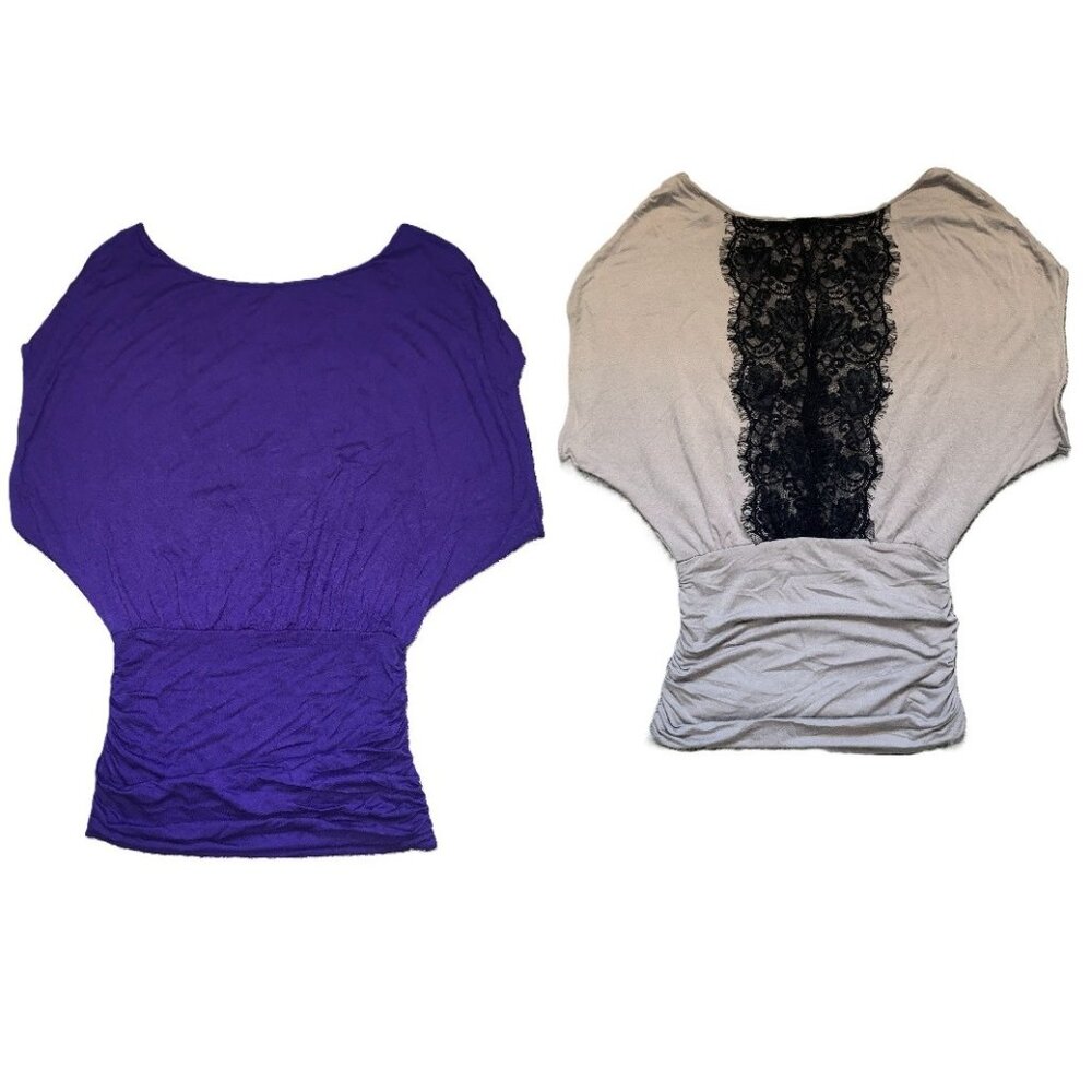 EXPRESS ladies top grey/silver color size XS